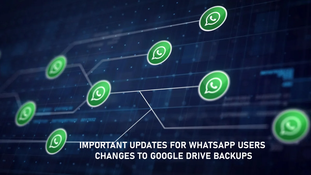 #WhatsAppUpdates ,#GoogleDriveChanges,Important Updates for WhatsApp Users, Changes to Google Drive Backups,